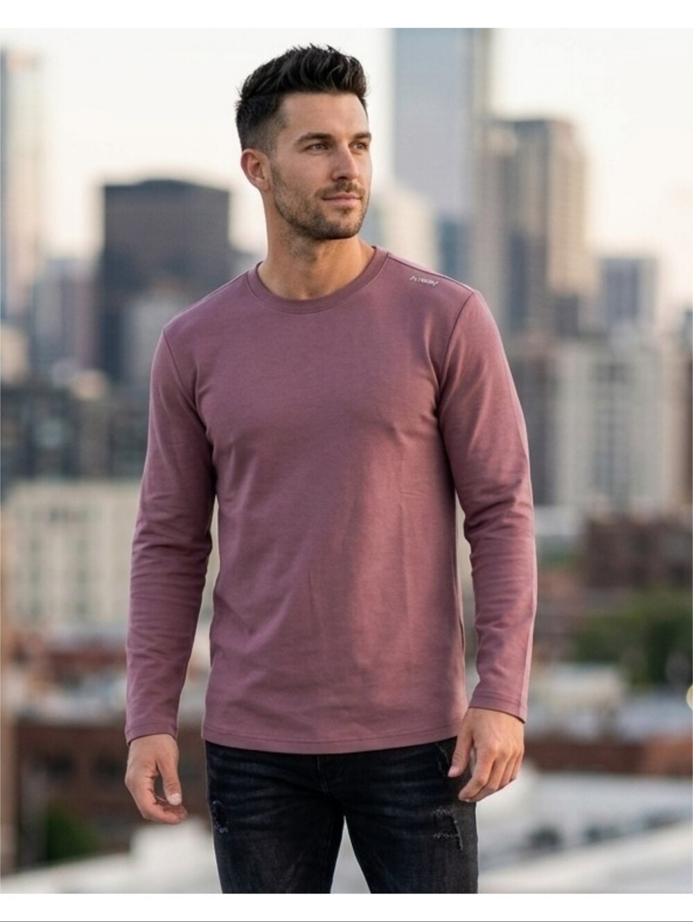 VZX Long Sleeve Lightweight Sweatshirt Mauve Size M